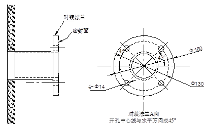 探頭預(yù)裝法蘭安裝圖